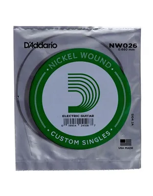 D'Addario NW026 Χορδή Ηλεκτρικής Κιθάρας .026" Nickel Wound