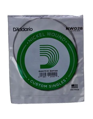 D'Addario NW028 Χορδή Ηλεκτρικής Κιθάρας .028" Nickel Wound