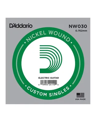 D'Addario NW030 Χορδή Ηλεκτρικής Κιθάρας .030" Nickel Wound