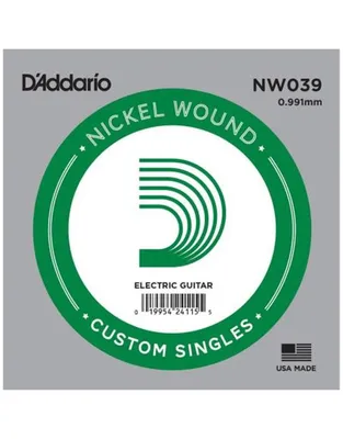 D'Addario NW039 Χορδή Ηλεκτρικής Κιθάρας .039" Nickel Wound