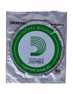 D'Addario NW042 Χορδή Ηλεκτρικής Κιθάρας .042" Nickel Wound