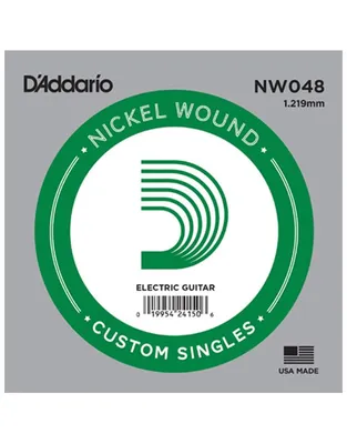 D'Addario NW048 Χορδή Ηλεκτρικής Κιθάρας .048" Nickel Wound