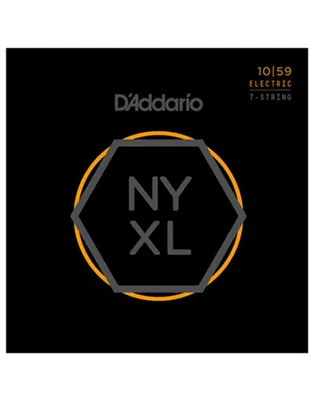 D'Addario NYXL1059 Χορδές 7-Χορδης Ηλ.Κιθάρας NYXL Nickel Wound .010-.059 Regular Light