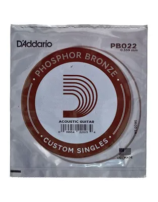 D'Addario PB022 Χορδή Ακουστικής Κιθάρας .022" Phosphor Bronze