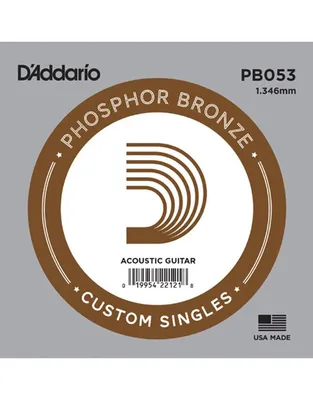 D'Addario PB053 Χορδή Ακουστικής Κιθάρας .053" Phosphor Bronze