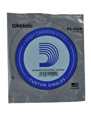 D'Addario PL009 Χορδή Ηλεκτρικής / Ακουστικής Κιθάρας .009" Plain Steel