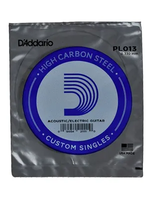 D'Addario PL013 Χορδή Ηλεκτρικής / Ακουστικής Κιθάρας .013" Plain Steel