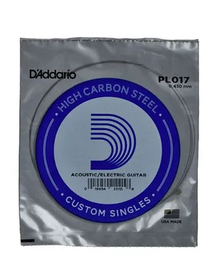 D'Addario PL017 Χορδή Ηλεκτρικής / Ακουστικής Κιθάρας .017" Plain Steel