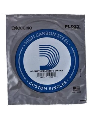 D'Addario PL022 Χορδή Ηλεκτρικής / Ακουστικής Κιθάρας .022" Plain Steel