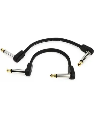 D'Addario PW-FPRR-204OS  4" Flat Patch Off-Set Καλώδια Γωνιακό Καρφί - Γωνιακό Καρφί 10cm (2 τεμάχια)