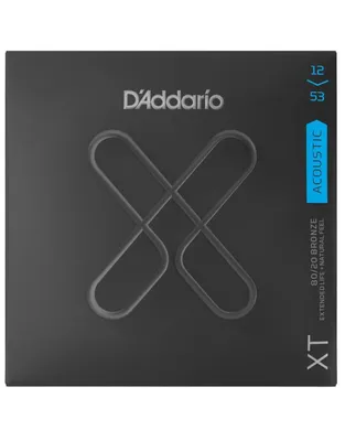 D'Addario XTABR1253 Χορδές Ακουστικής Κιθάρας XT 80/20 Bronze Coated .12-.053 Light