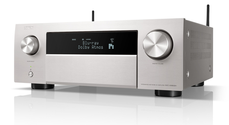Denon AVC-X4800H Ραδιοενισχυτής Home Cinema 4K/8K 11.2 Καναλιών 125W/8Ω 165W/6Ω  (Silver)