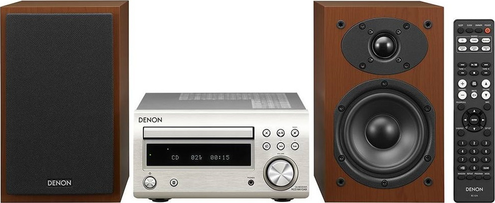 Denon D-M41DAB Silver/Walnut
