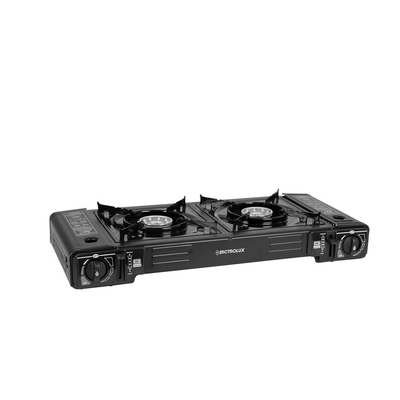 DICTRO LUX 506251 Εστία Φορητή Βουτανίου για Camping Διπλή με Θήκη Μεταφοράς