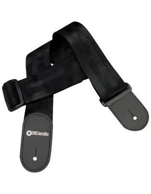 DIMARZIO DD-3100NBK Nylon Seatbelt Ζώνη Κιθάρας σε Μαύρο Χρώμα