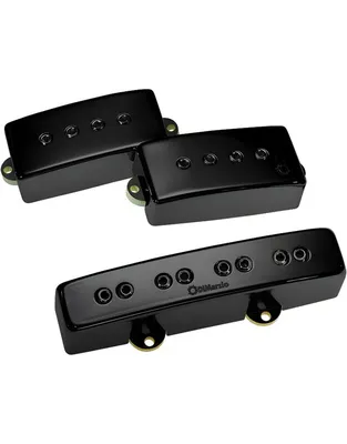 DIMARZIO DP307GB Relentless PJ Pair Gloss Black Metal (Ζεύγος) Μαγνήτες Ηλ.μπάσου
