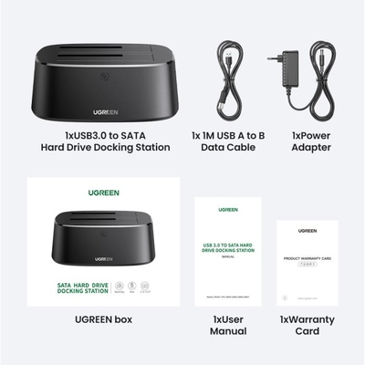 Docking Station 3.5"/2.5" SATA UGREEN CM198 50857 USB 3.0