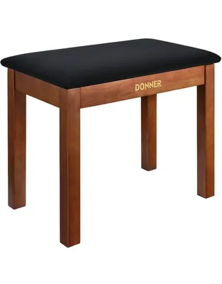 DONNER DKB-10 Κάθισμα Πιάνου Brown Με Χώρο Αποθήκευσης
