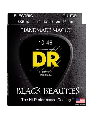 DR Strings Black Beauties BKE-10 Χορδές Ηλεκτρικής Κιθάρας .010 -.046 Medium