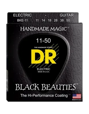 DR Strings Black Beauties BKE-11 Χορδές Ηλεκτρικής Κιθάρας .011 -.050 Heavy