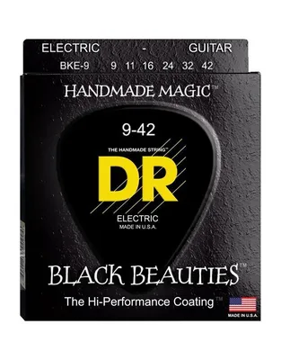 DR Strings Black Beauties BKE-9 Χορδές Ηλεκτρικής Κιθάρας .009 -.042 Light