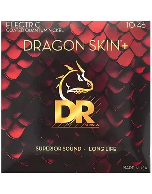 DR Strings Dragon Skin+ DEQ-10 Coated Χορδές Ηλεκτρικής Κιθάρας .010 -.046 Medium