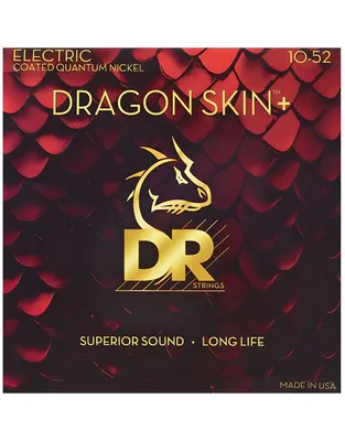 DR Strings Dragon Skin+ DEQ-10/52 Coated Χορδές Ηλεκτρικής Κιθάρας .010 -.052 Medium - Heavy