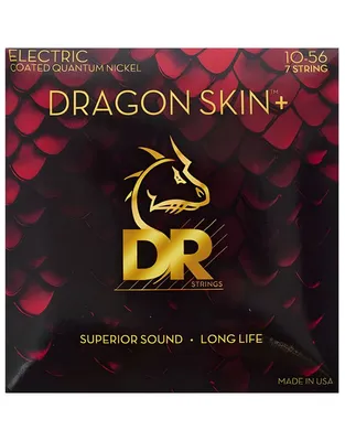 DR Strings Dragon Skin+ DEQ7-10 Coated Χορδές 7χορδης Ηλεκτρικής Κιθάρας .010 -.056 Medium 7-String
