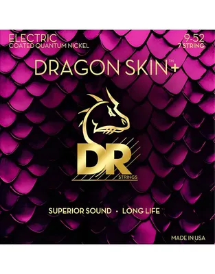 DR Strings Dragon Skin+ DEQ7-9 Coated Χορδές 7χορδης Ηλεκτρικής Κιθάρας .009 -.052 Light 7-String