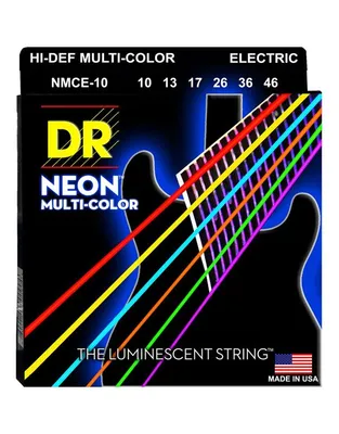 DR Strings Neon Multi Color NMCE-10 Χορδές Ηλεκτρικής Κιθάρας .010 -.046 Medium