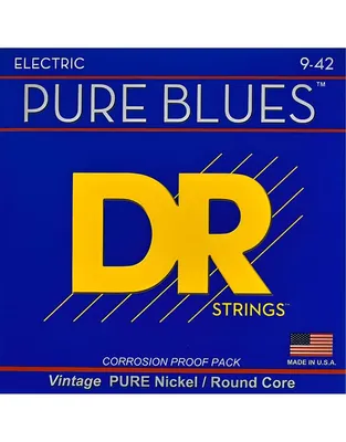 DR Strings Pure Blues PHR-9 Pure Nickel Χορδές Ηλεκτρικής Κιθάρας .009 -.042 Light