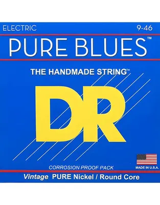 DR Strings Pure Blues PHR-9/46 Pure Nickel Χορδές Ηλεκτρικής Κιθάρας .009 -.046 Light to Medium