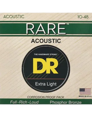 DR Strings Rare RPL-10 Phosphor Bronze Χορδές Ακουστικής Κιθάρας .010 -.048 Extra-Light