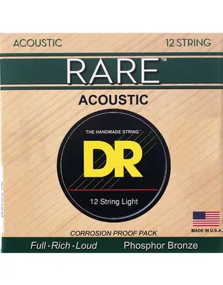 DR Strings Rare RPL-10/12 Phosphor Bronze Χορδές 12-Χορδης Ακουστικής Κιθάρας .010 -.048 Extra Light