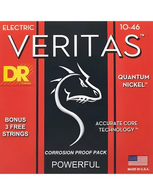 DR Strings Veritas VTE-10 Χορδές Ηλεκτρικής Κιθάρας .010 -.046 Medium