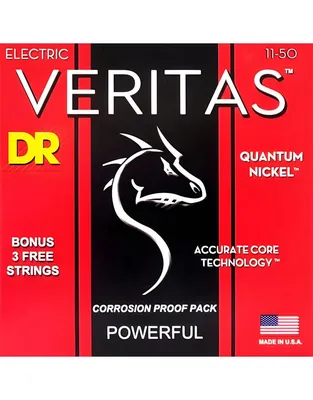DR Strings Veritas VTE-11 Χορδές Ηλεκτρικής Κιθάρας .011 -.050 Heavy