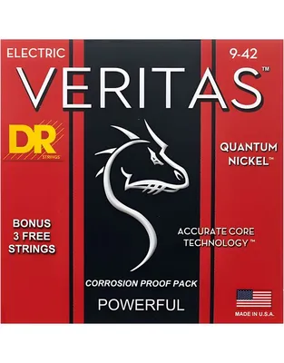 DR Strings Veritas VTE-9 Χορδές Ηλεκτρικής Κιθάρας .009 -.042 Light