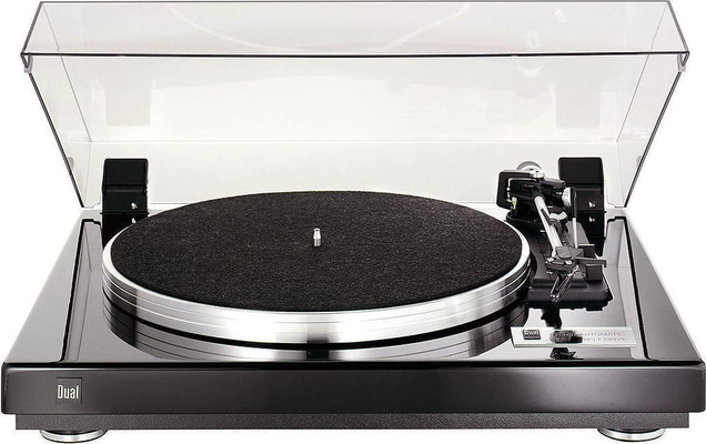 Dual CS 460 Piano Black Silver  Belt Drive