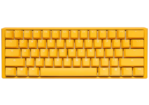 Ducky One 3 Yellow Mini 60% Cherry Clear Ενσύρματο Πληκτρολόγιο.DKON2161ST-WUSPDYDYYYC1
