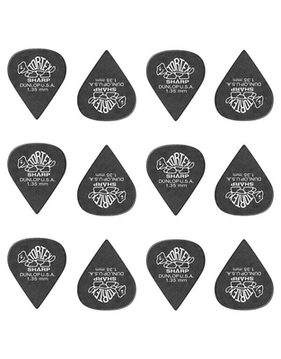 DUNLOP 412P1.35 Tortex Sharp 1.35mm Πέννες (12τεμάχια)