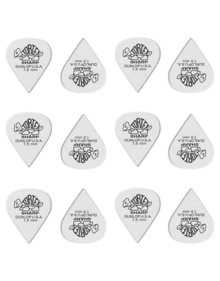DUNLOP 412P1.5 Tortex Sharp 1.50mm Πέννες (12τεμάχια)