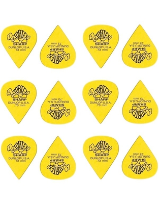 DUNLOP 412P.73 Tortex Sharp .73mm Πέννες ( 12τεμάχια )