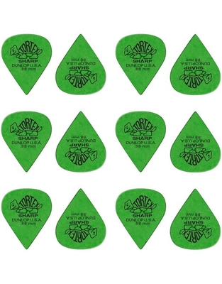 DUNLOP 412P.88 Tortex Sharp .88mm Πέννες ( 12τεμάχια )