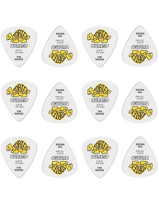 DUNLOP 424P.73 Tortex Wedge .73mm Πέννες ( 12τεμάχια )