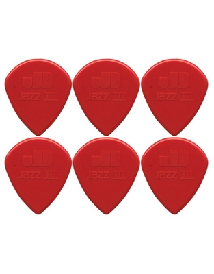 DUNLOP  47P3N Πέννες Jazz III Nylon 1.38 mm (6 τεμάχια)