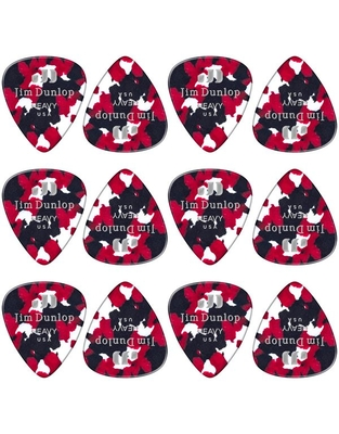 DUNLOP 483P06HV Celluloid Condetti Heavy Πέννες (12 τεμάχια)