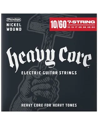 DUNLOP DHCN1060-7  Χορδές 7-Χορδης Ηλ.Κιθάρας Heavy Core Nickel Wound .010-.060