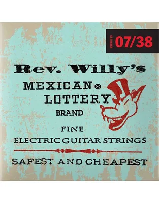 DUNLOP RWN0738 Χορδές Ηλ.Κιθάρας Billy Gibbons Rev. Willy's Nickel Wound .007-.038 Super Fine