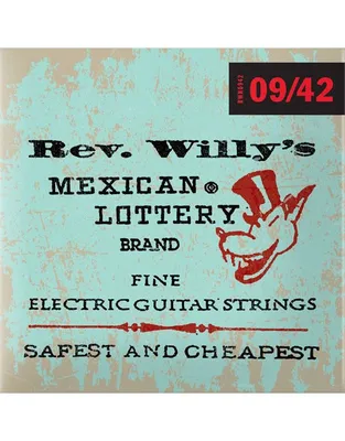 DUNLOP RWN0942 Χορδές Ηλ.Κιθάρας Billy Gibbons Rev. Willy's Nickel Wound .009-.042 Extra Light