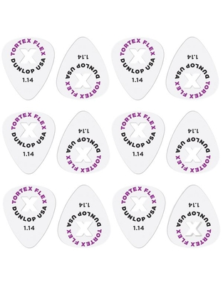 DUNLOP Tortex® Flex™ X Pick 1.14mm Πέννες (Συσκευασία 12 τεμαχίων)